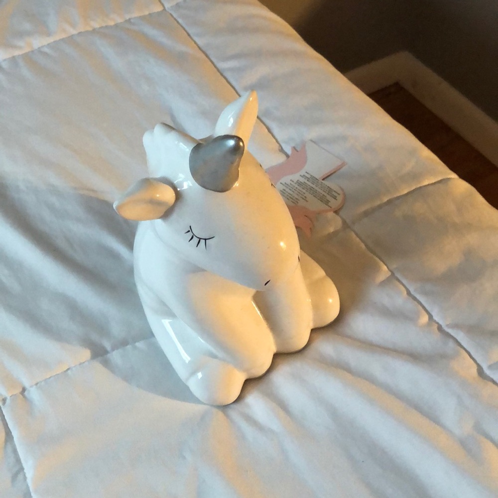 Girls unicorn piggy bank